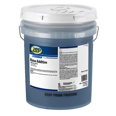 ZEP Dishwasher Rinse Additive: Liquid, Bucket, 5 gal, Unscented
