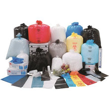 Load image into Gallery viewer, SJB INDUSTRIAL SUPPLY 10 Gal. 24 in. x 24 in. Natural High Density Trash Bags 5-Micron
