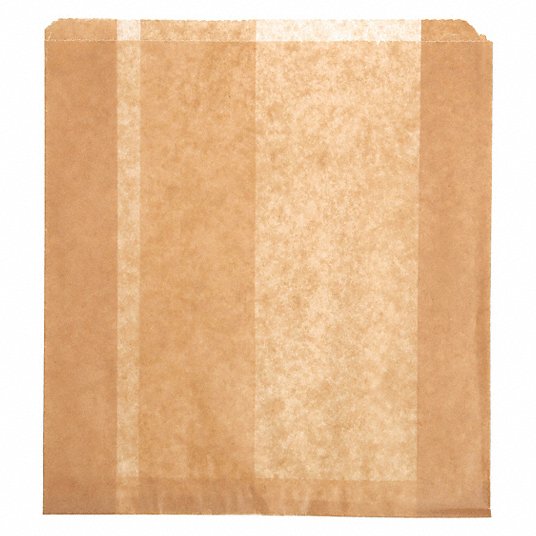 Hospeco KL Waxed Kraft  Liner Bag 10.25” x 7.5” x 3.5 500/cs