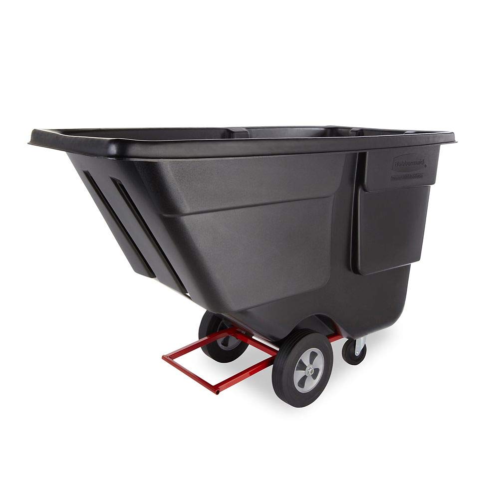 Rubbermaid® Utility Tilt Truck - 1 Cubic Yard, Black 1/EA