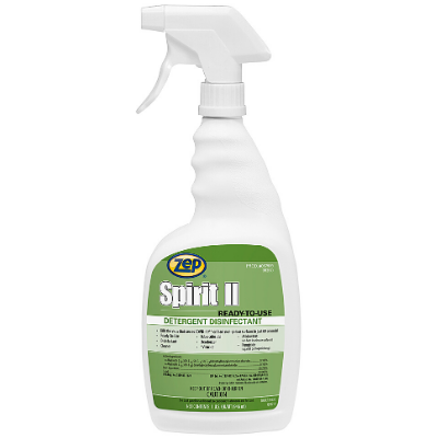 ZEP Spirit II READY-TO-USE DETERGENT DISINFECTANT 12/qt