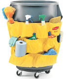 RUBBERMAID BRUTE CADDY, YELLOW PLASTIC FITS 32 & 44 1/EA